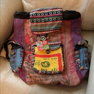 Colorful Bohemian Backpack